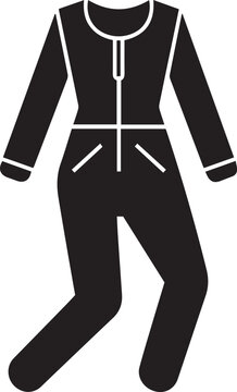 black jumpsuit silhouette clip art preview