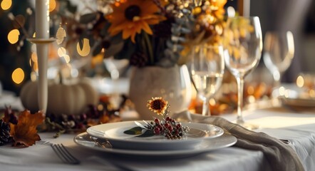 Autumn Elegance: A Harvest-Inspired Table Setting for Thanksgiving and Events