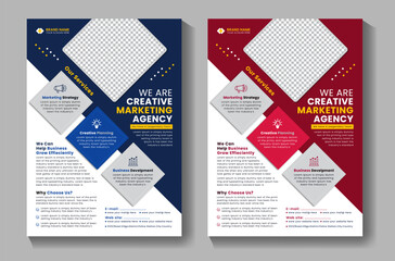 Creative Corporate Business Flyer Template For Digital Marketing Agency