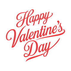 Valentine's Day Typography Illustration Art Vector Design