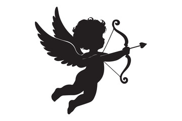cupid with bow and arrow
