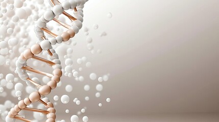 Abstract DNA structure in soft pastels creates a serene vibe, highlighting artistic design and high-resolution detail.