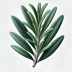 Fototapeta premium Rosemary isolated on white background