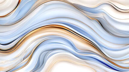 Abstract Blue  Beige  and Gold Marble Texture Background