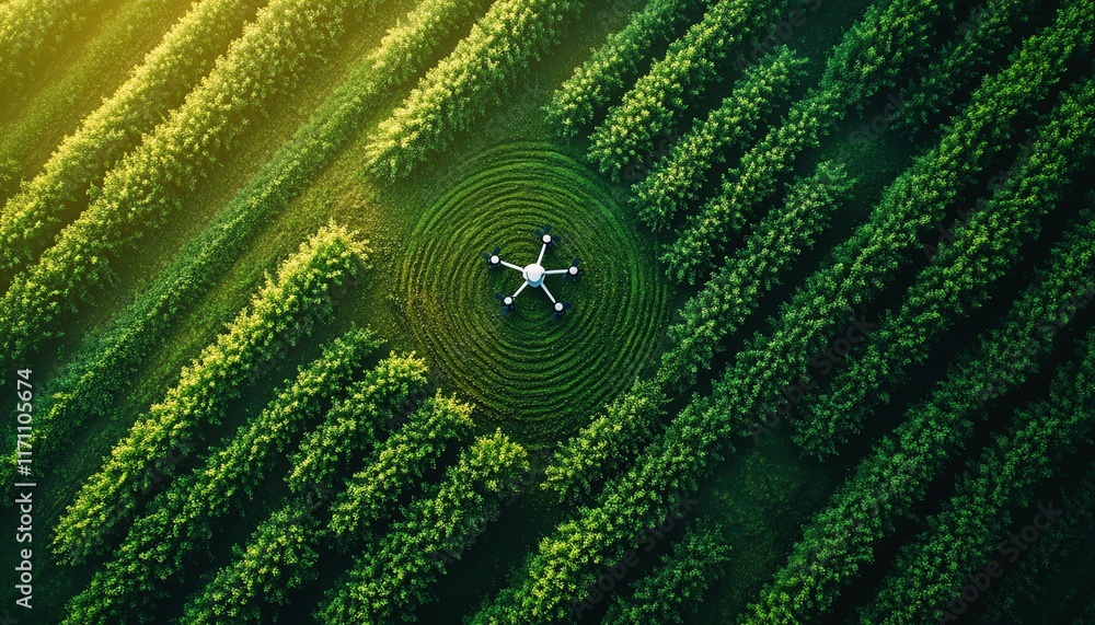 Poster smart agriculture concept, technologydriven farming solutions, precision farming with drones, sensor