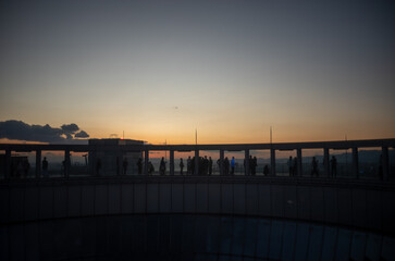 Obraz premium sunset at the pier
