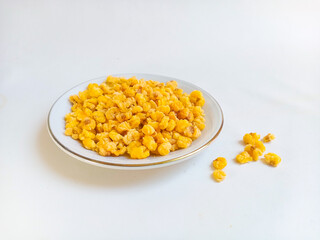 Marning Jagung or Fried Corn is a typical Indonesian snack, wich has a savory and crunchy taste