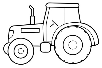 tractor isolated on white background