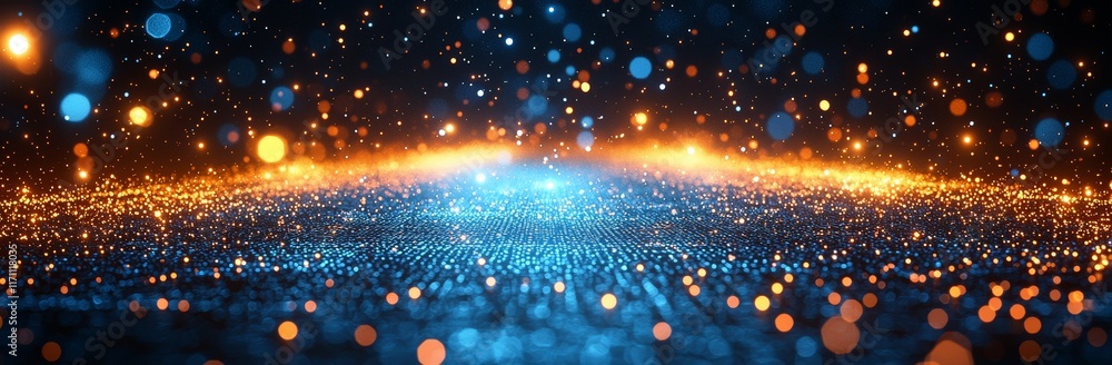 Poster enjoy the abstract scifi tunnel's fascinating ambience and dynamic light beams