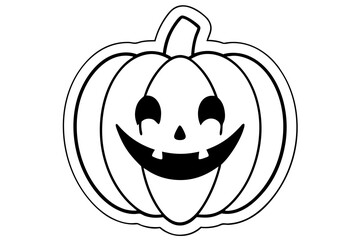 Obraz premium pumpkin isolated on white background