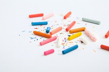 Colorful Crayons and Shavings
