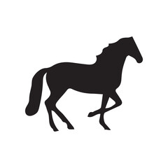 horse silhouette vector, 