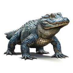 Obraz premium Majestic Alligator Portrait: A Detailed and Captivating View of a Powerful Reptile