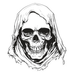 Elegant Illustration Of a Skull