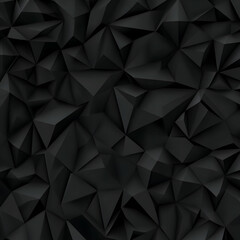 Fototapeta premium Dark Abstract 3D Triangular Background