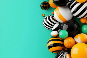 Abstract 3D Sphere Background