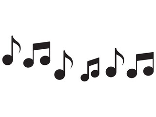 music notes icon vector