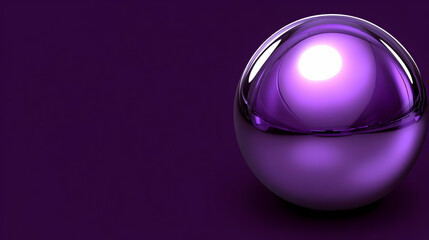 Purple 3D Sphere Abstract Background
