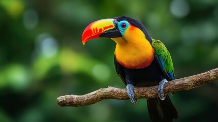 Fototapeta premium Vibrant Wildlife in Bright Coastal Environment