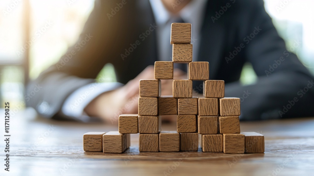 Poster Insurance Risk Assessment abstract representation of interconnected nodes showing complex risk dependencies Stock Photo with side copy space