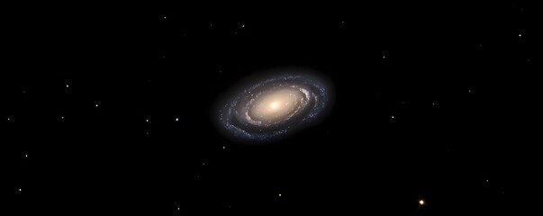 Spiral Galaxy Viewed Head-On with Detailed Spiral Arms and Bright Core