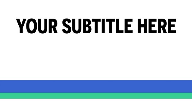 Modern Clean Double Lined Title Intro