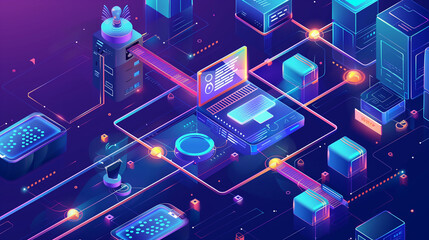 Procurement management and supply chain concept. Procurement icons related to logistics, supply chain, and inventory management. procurement in ensuring efficient business operations. delivery service