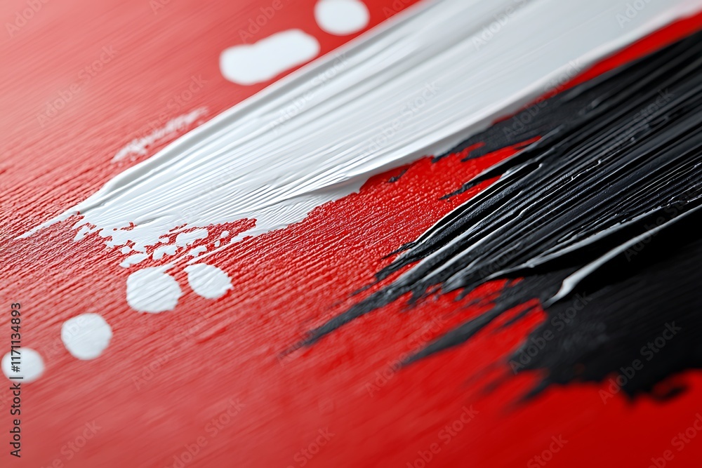 Poster energetic abstract composition with bold expressive brushstrokes of traditional chinese calligraphy 
