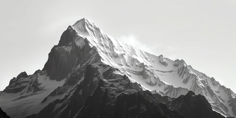 Obraz premium snow covered mountain peak