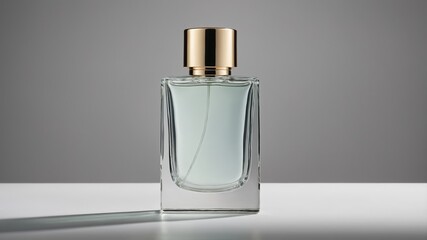 Elegant Glass Perfume Bottle: Minimalist Fragrance Design