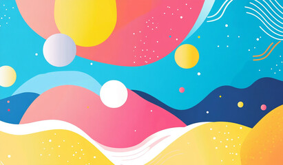 Fototapeta premium colorful geometric pattern background design with gradient wave abstract background