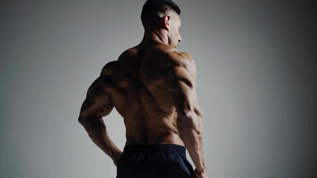 Athletic man showcasing toned physique