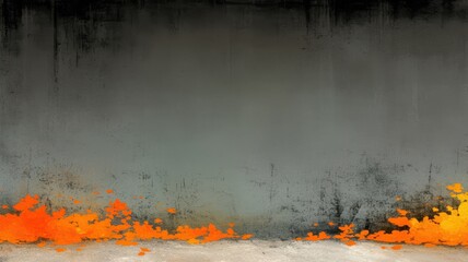 Abstract textured background featuring gray and vibrant orange hues.