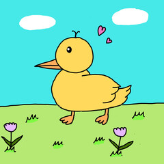 Duck cartoon 