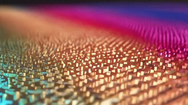 Looping Seamless Geometric Pattern Animation with Vibrant Gradients