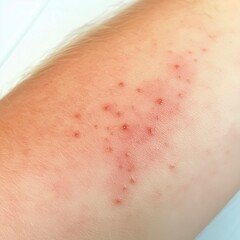 Fototapeta premium Skin condition characterized by eczema on the arm