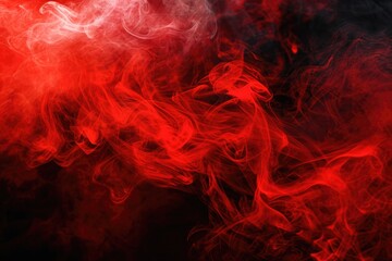 Fototapeta premium Red Abstract Background with Smoke Texture and Steam Effect