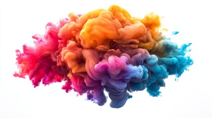 Obraz premium Vibrant Colorful Texture on White Background