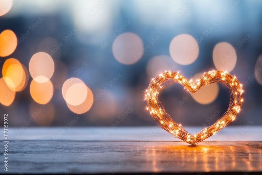 Aufkleber A simple heart shape radiating lines of light, representing joy and positivity in a sleek, modern design