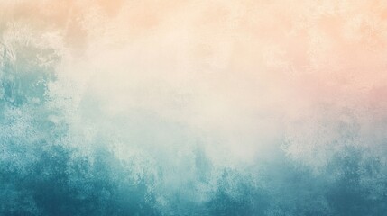 Obraz premium Textured abstract background with gradient of pastel blue and peach tones