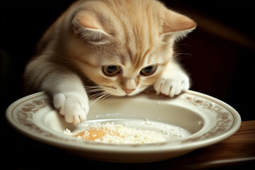 Cat Eating Food