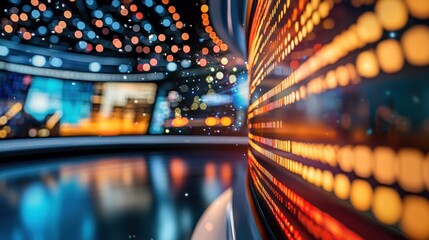 Abstract Digital Data Stream Visualization