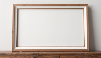 Close-up of a collage frame mockup with clean borders, resting on a rustic shelf, neutral background, no distractions