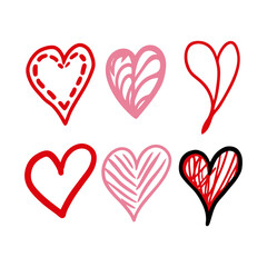 Valentine’s Day Hand Drawn Heart Designs