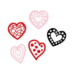 Artistic Hand Drawn Heart Illustrations