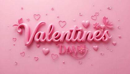 Happy Valentine&rsquo;s Day Typography. Beautiful Designs for Love and Romance. Card, online banner, greeting card. 