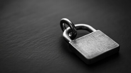 Fototapeta premium Secure Lock on Minimalist Background