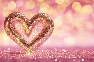 Fototapeta premium pink background with heart