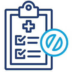 Obraz premium No Medical Insurance Icon