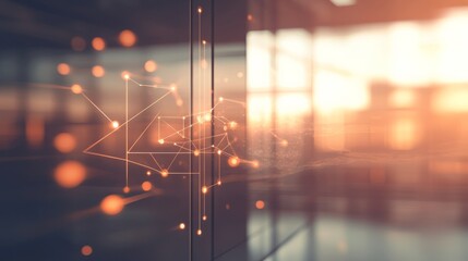 Bright Office with Computing and Business Strategy Elements